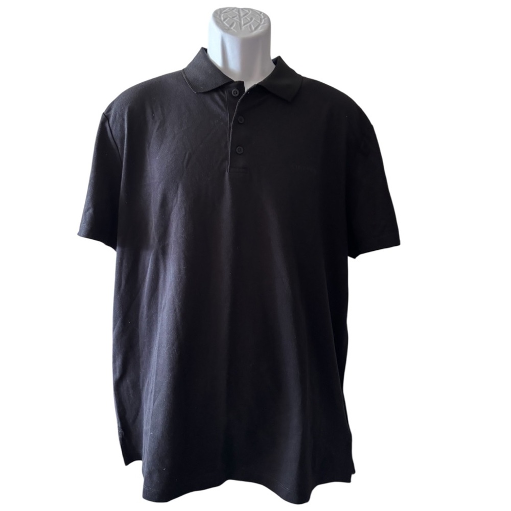 NWT Classic Calvin Klein Black Men's Polo Shirt. Size L